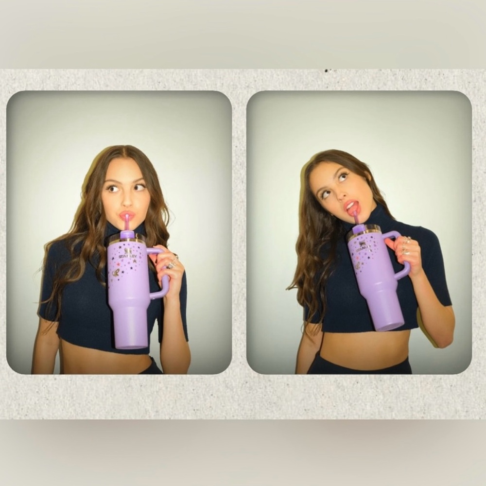 Stanley x Olivia Rodrigo Collab Galaxy Purple 40 oz
Quencher Cup SOLD OUT 💜🪩💋 - Picture 3 of 6
